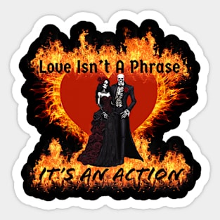 Flame Kissed Affection Sticker